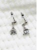 Rhinestone Eiffel Tower Drop Earrings